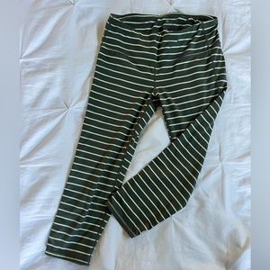 Athleta size small cropped striped leggings